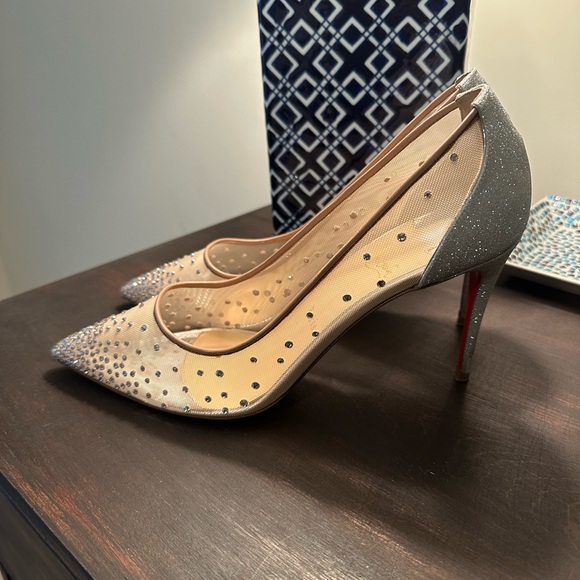 Christian Louboutin follies strass 85 rete/glitter - Picture 3 of 9